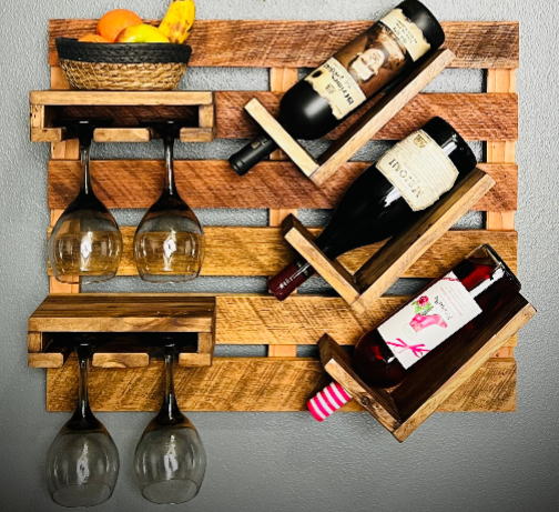 Slanted Bottle Wine Rack