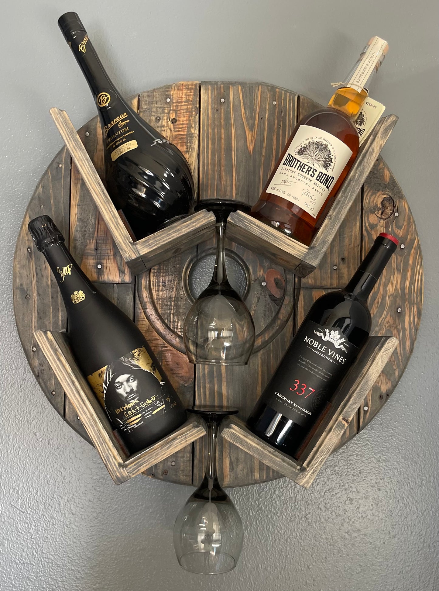 Spool Wine Rack